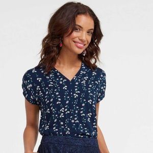 Draper James Daisy Vine Popover Top